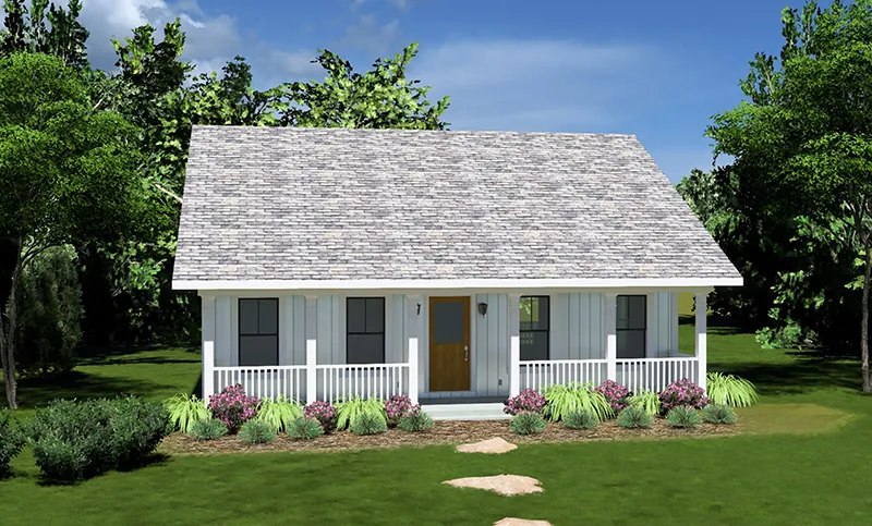 Acadian House Plan Front of Home - 028D-0138 | House Plans and More