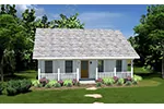 Lake House Plan Front of House 028D-0138