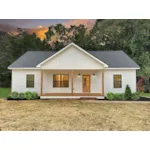 Cabin & Cottage House Plan Front of Home - Bergfield Ranch Home 028D-0141 | House Plans and More