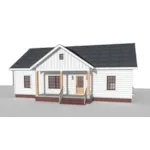 Cabin & Cottage House Plan Front Photo 03 - Bergfield Ranch Home 028D-0141 | House Plans and More