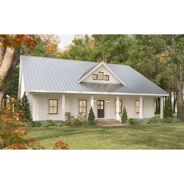 10' Deep Rear Covered Front Porch