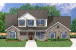 Traditional Farmhouse Two-Story With Covered Front Porch