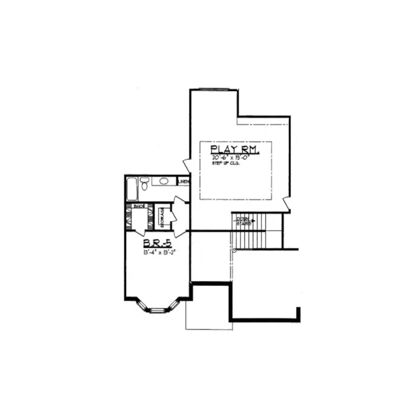 Victorian House Plan Second Floor - Glen Hollow Tudor Home 031D-0036 - Search House Plans and More