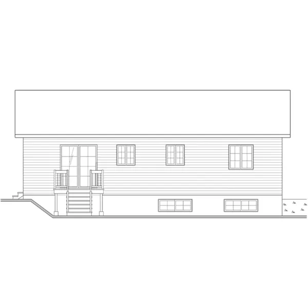 Rear Elevation - Gracefield Country Home 032D-0001 - Search House Plans and More