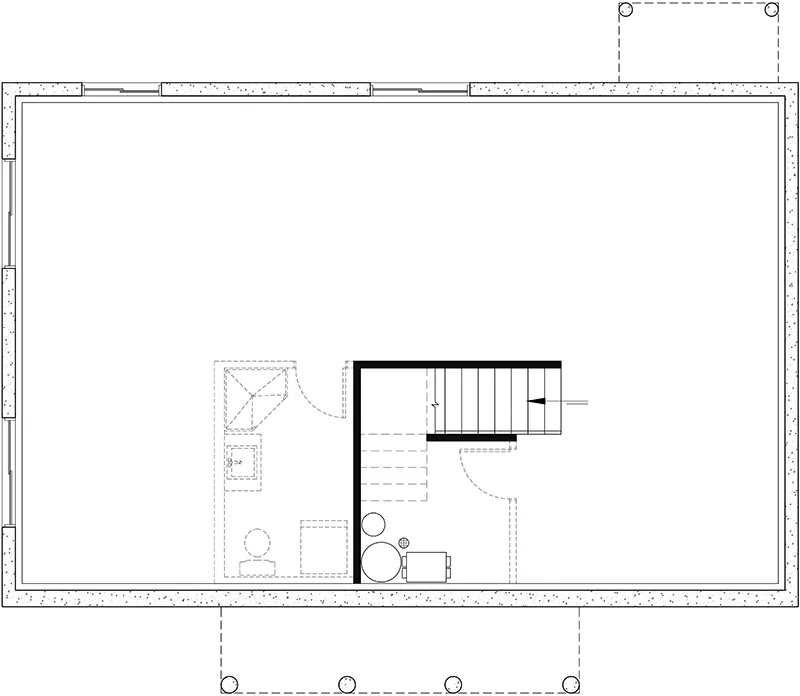 Basement Floor - St. Alban Ranch Home 032D-0007 - Shop House Plans and More