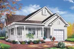 Traditional House Plan Front Image - Southhampton Cottage Home 032D-0013 - Shop House Plans and More