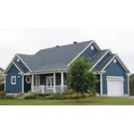 Farmhouse Plan Front Photo 01 - Southhampton Cottage Home 032D-0013 - Shop House Plans and More