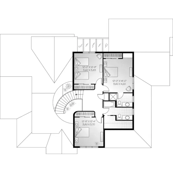 Traditional House Plan Second Floor - Gads Hill Victorian Home 032D-0018 - Search House Plans and More