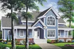 Lowcountry House Plan Front Image - Gads Hill Victorian Home 032D-0018 - Search House Plans and More