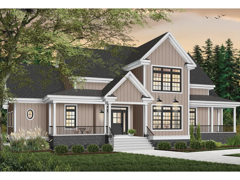 Lowcountry House Plan Front Photo 01 - Gads Hill Victorian Home 032D-0018 - Search House Plans and More