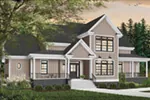 Lowcountry House Plan Front Photo 01 - Gads Hill Victorian Home 032D-0018 - Search House Plans and More