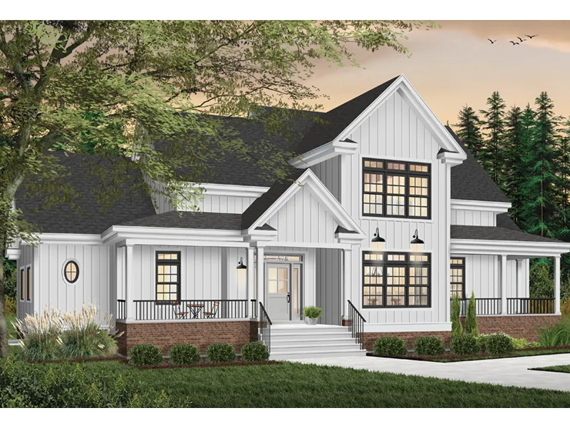 Lowcountry House Plan Front Photo 05 - Gads Hill Victorian Home 032D-0018 - Search House Plans and More