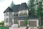 Traditional House Plan Front Photo 02 - Normandale European Home 032D-0023 - Shop House Plans and More