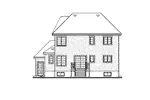 Traditional House Plan Rear Elevation - Normandale European Home 032D-0023 - Shop House Plans and More