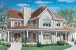 Traditional House Plan Front Image - Lockport Waterfront Home 032D-0024 - Shop House Plans and More