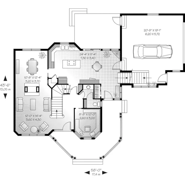 First Floor - Metcalfe Victorian Home 032D-0028 - Shop House Plans and More