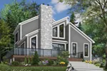 Vacation House Plan Front Photo 01 - Colbourne Rustic Home 032D-0030 - Search House Plans and More