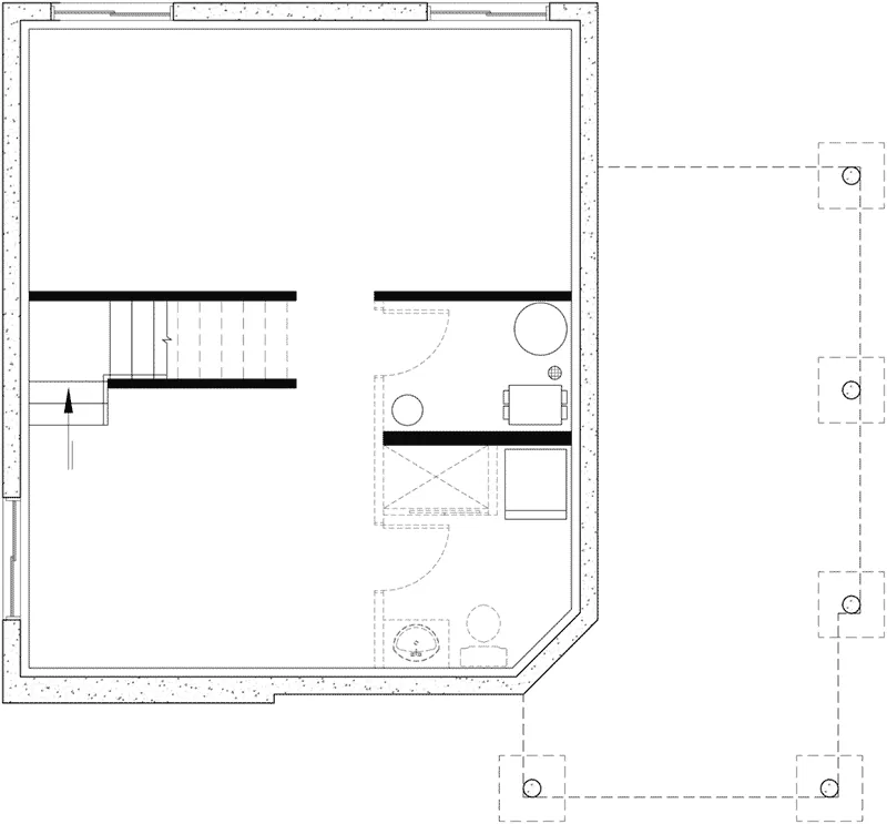 Cabin & Cottage House Plan Basement Floor - Hartley Bay Cottage Home 032D-0034 - Search House Plans and More