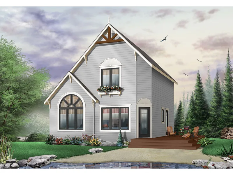 Cabin & Cottage House Plan Front Photo 01 - Hartley Bay Cottage Home 032D-0034 - Search House Plans and More