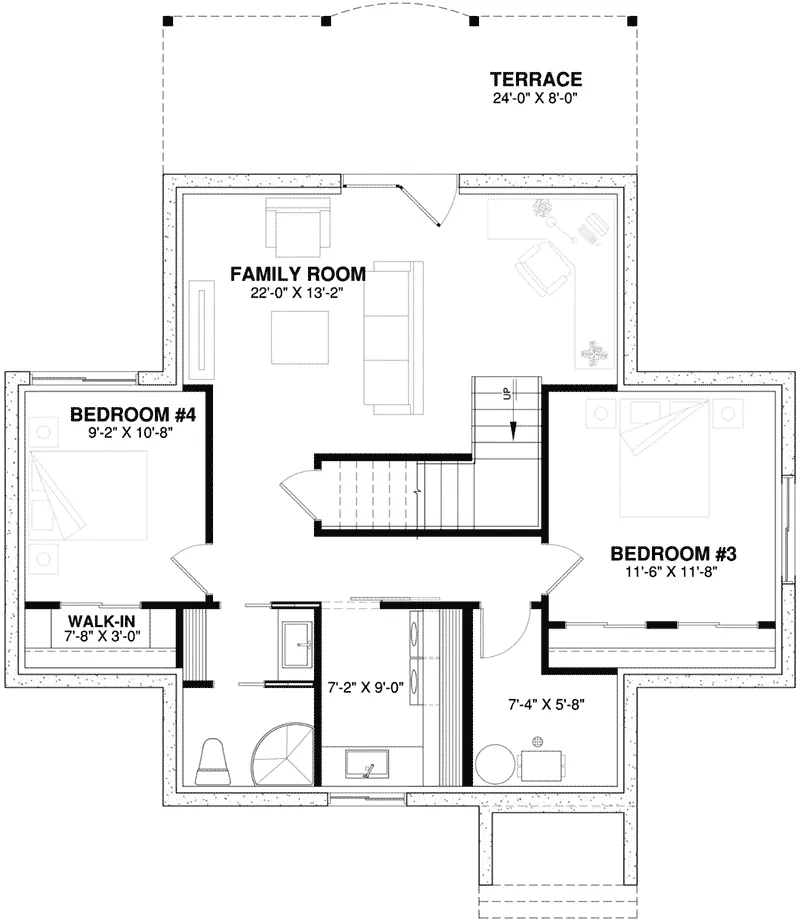 Basement Floor - Freshfield Waterfront Home 032D-0040 - Search House Plans and More