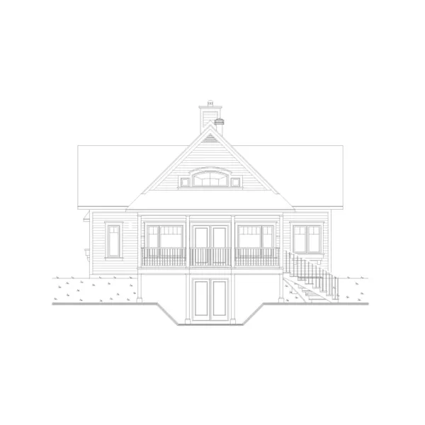 Rear Elevation - Freshfield Waterfront Home 032D-0040 - Search House Plans and More