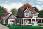 Country House Plan Front Image - Holberg Arts And Crafts Home 032D-0049 - Search House Plans and More