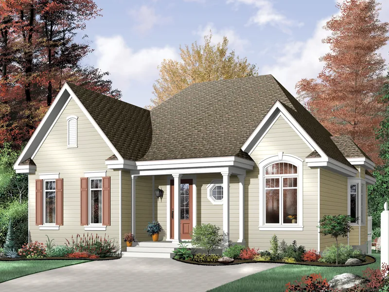 Traditional House Plan Front Image - Leicester Ranch Home 032D-0091 - Shop House Plans and More