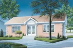 Country House Plan Front Image - Sedalia Ranch Home 032D-0096 - Shop House Plans and More