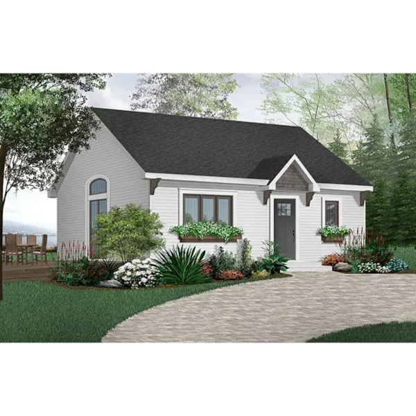 Cabin & Cottage House Plan Front Photo 02 - Eaton Creek Country Home 032D-0101 - Search House Plans and More