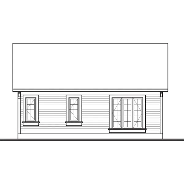 Cabin & Cottage House Plan Rear Elevation - Eaton Creek Country Home 032D-0101 - Search House Plans and More