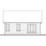Cabin & Cottage House Plan Rear Elevation - Eaton Creek Country Home 032D-0101 - Search House Plans and More
