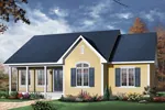 Traditional House Plan Front Image - Holcomb Hill One-Story Home 032D-0104 - Search House Plans and More