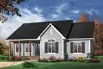Traditional House Plan Front Photo 03 - Wintertrail Sunbelt Home 032D-0106 - Shop House Plans and More