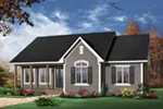Country House Plan Front Photo 04 - Wintertrail Sunbelt Home 032D-0106 - Shop House Plans and More