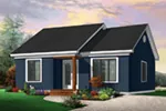 Traditional House Plan Front Photo 02 - La Prairie Narrow Lot Home 032D-0111 - Shop House Plans and More