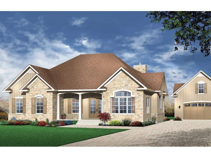 Country House Plan Front Image - Amherst Place Country Home 032D-0112 - Search House Plans and More