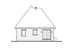 Vacation House Plan Rear Elevation - Danbury Hollow Narrow Lot Home 032D-0116 - Search House Plans and More