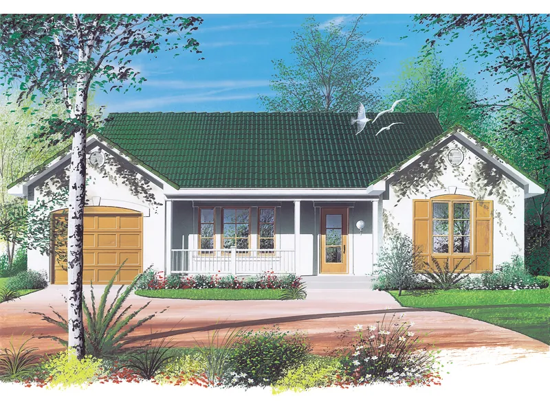 Country House Plan Front Image - Juanita Sunbelt Home 032D-0126 - Search House Plans and More