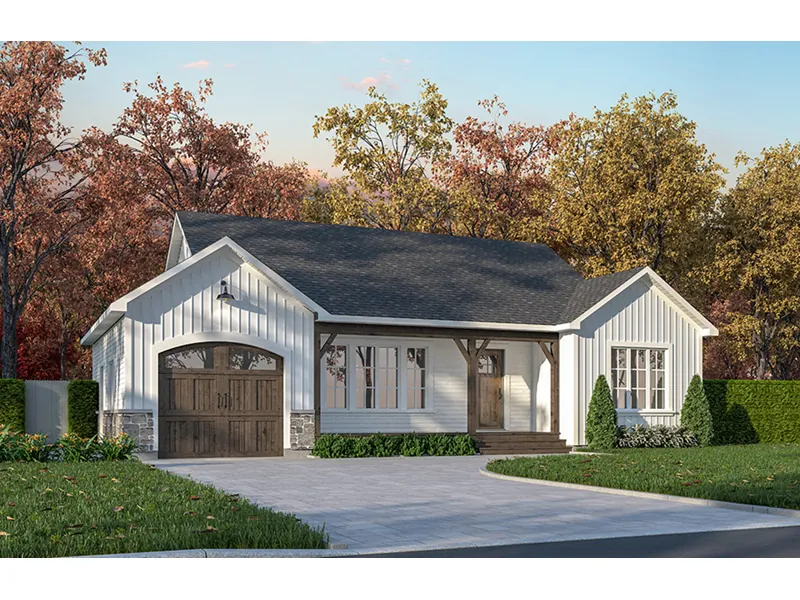 Country House Plan Front Photo 02 - Juanita Sunbelt Home 032D-0126 - Search House Plans and More