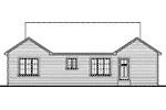 Country House Plan Rear Elevation - Juanita Sunbelt Home 032D-0126 - Search House Plans and More