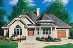 Ranch House Plan Front Image - Bayberry Hill Victorian Home 032D-0140 - Search House Plans and More