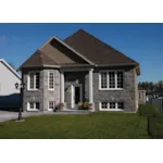 Lovely Bay Window Decorates This Narrow Lot Home