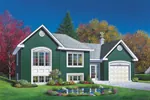Country House Plan Front Image - Treadwell Split-Level Home 032D-0180 - Shop House Plans and More