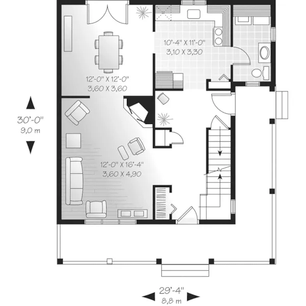 First Floor - Fanwood Country Home 032D-0195 - Search House Plans and More