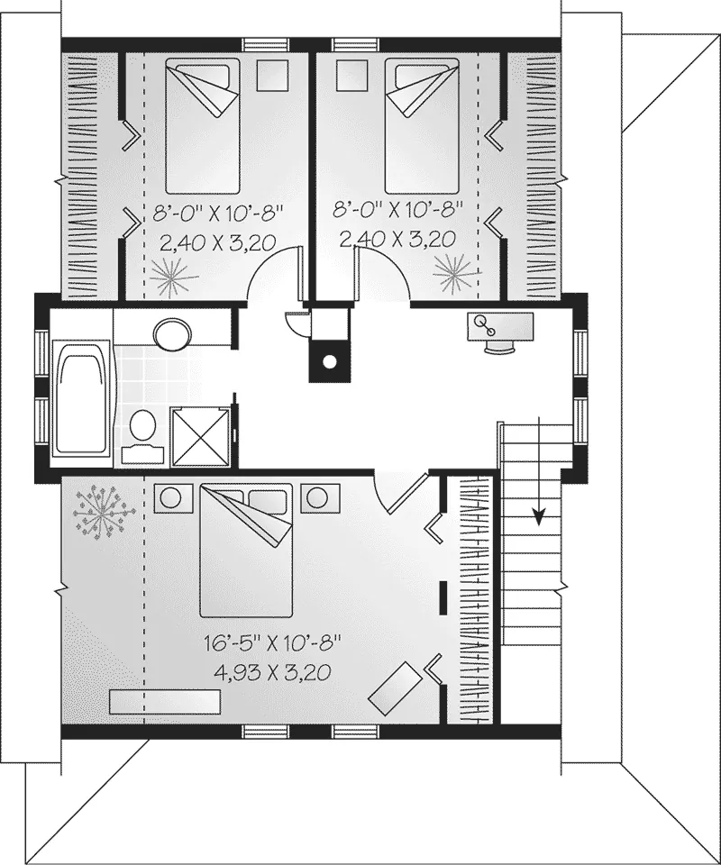 Second Floor - Fanwood Country Home 032D-0195 - Search House Plans and More