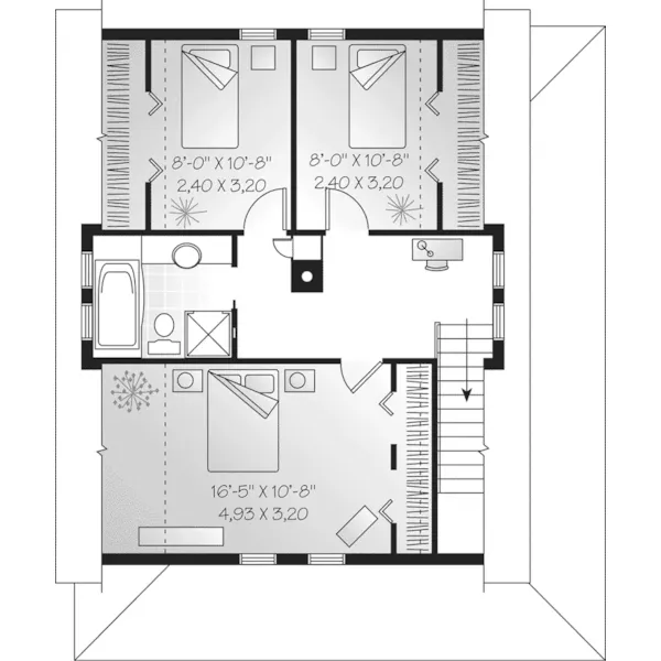 Second Floor - Fanwood Country Home 032D-0195 - Search House Plans and More