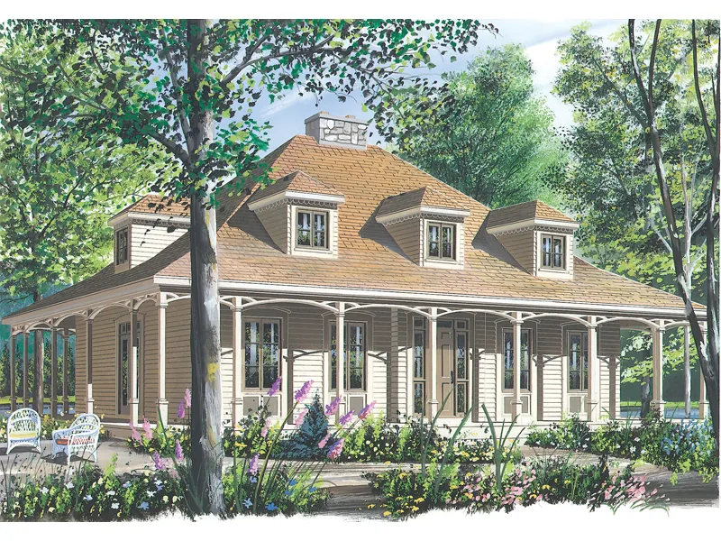Country House Plan Front Image - Roslyn Hill Colonial Home 032D-0203 - Shop House Plans and More