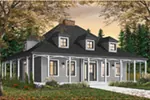 Southern House Plan Front Photo 02 - Roslyn Hill Colonial Home 032D-0203 - Shop House Plans and More