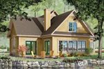 Arts & Crafts House Plan Front Image - Eunice Cabin Cottage Home 032D-0211 - Search House Plans and More
