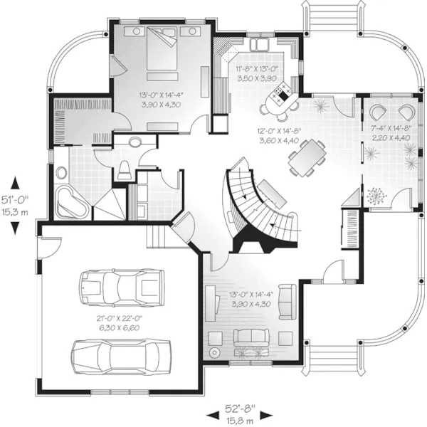 Modern House Plan First Floor - Corolla Craftsman Farmhouse 032D-0216 - Search House Plans and More